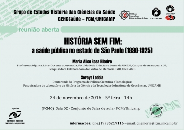 HISTÓRIA SEM FIM - SAÚDE PÚBLICA NO ESTADO DE SÃO PAULO