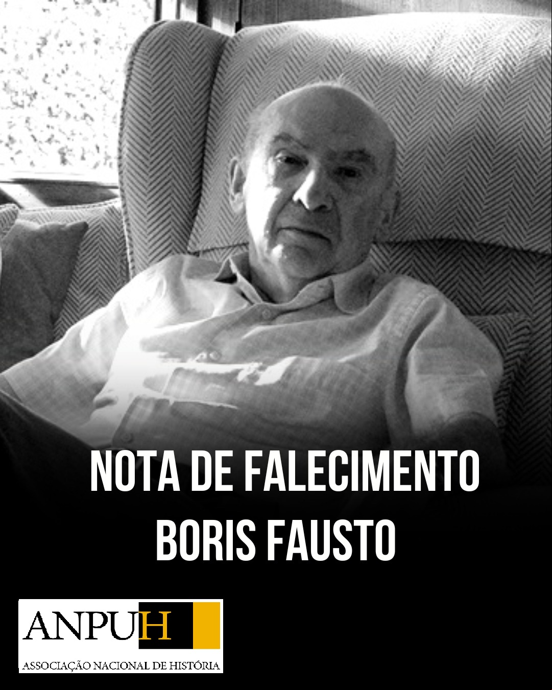 NOTA DE FALECIMENTO - BORIS FAUSTO