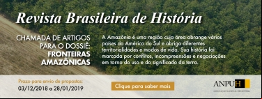 RBH - CHAMADA DE ARTIGOS PARA DOSSIÊ &quot;FRONTEIRAS AMAZÔNICAS&quot;