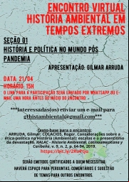 Encontro Virtual: História Ambiental em Tempos Extremos
